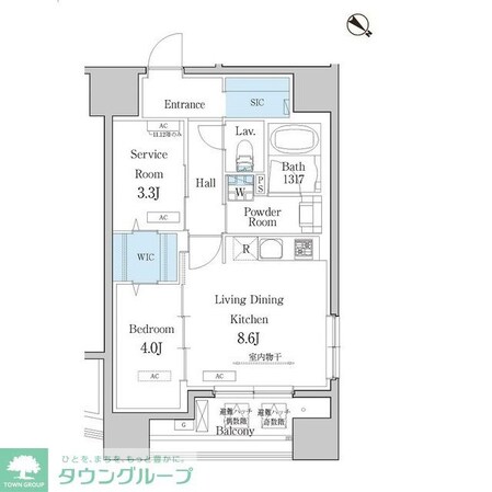 デュオフラッツ池尻大橋の物件間取画像
